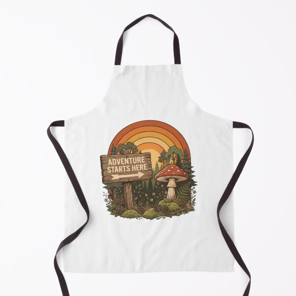 Item preview, Adventure Starts Here Vintage Camping Graphic designed and sold by SHOP-Corner.