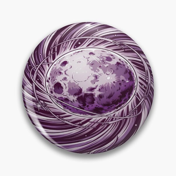 Item preview, Cosmic Swirl Moon – Purple Galaxy Vortex Design designed and sold by Midnight Veil Designs.