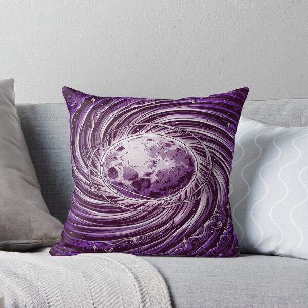 Item preview, Cosmic Swirl Moon – Purple Galaxy Vortex Design designed and sold by Midnight Veil Designs.