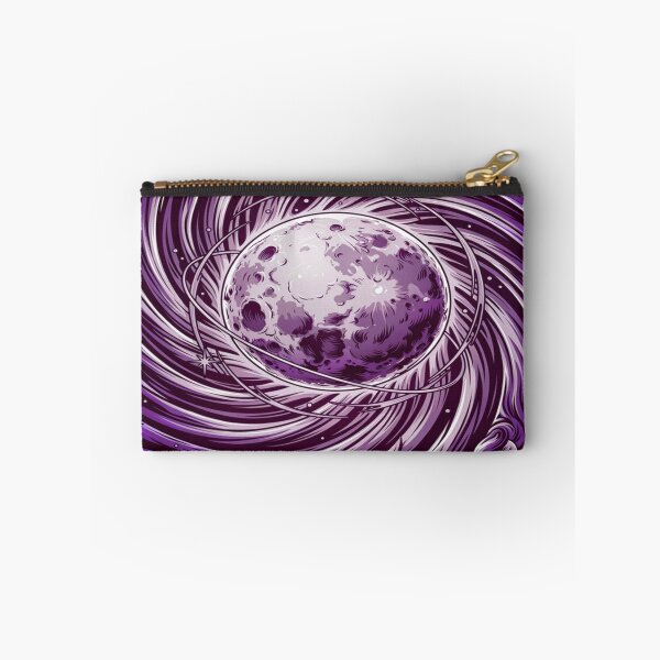 Item preview, Cosmic Swirl Moon – Purple Galaxy Vortex Design designed and sold by Midnight Veil Designs.