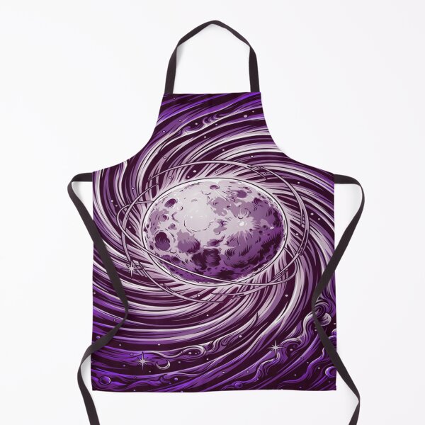 Item preview, Cosmic Swirl Moon – Purple Galaxy Vortex Design designed and sold by Midnight Veil Designs.