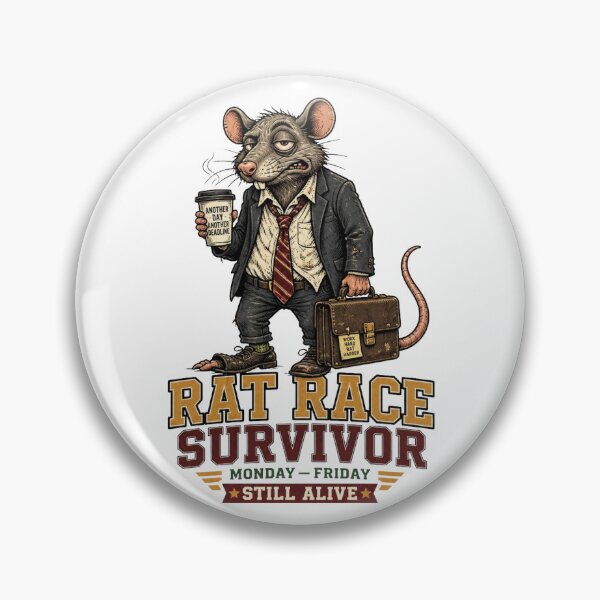 Item preview, Rat Race Survivor – Funny Office Worker Rat Vintage designed and sold by Cavalier-org.