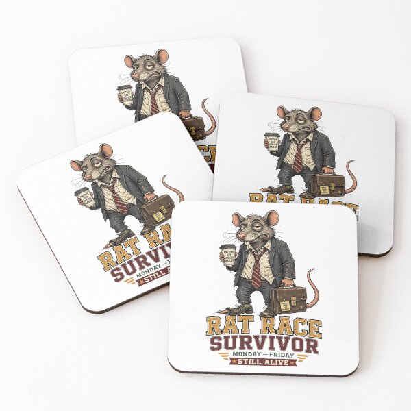 Item preview, Rat Race Survivor – Funny Office Worker Rat Vintage designed and sold by Cavalier-org.