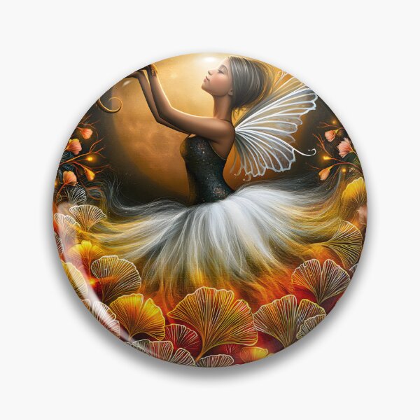 Item preview, Enchanted Fairy with a Dragon Under Moonlight designed and sold by Artessie.