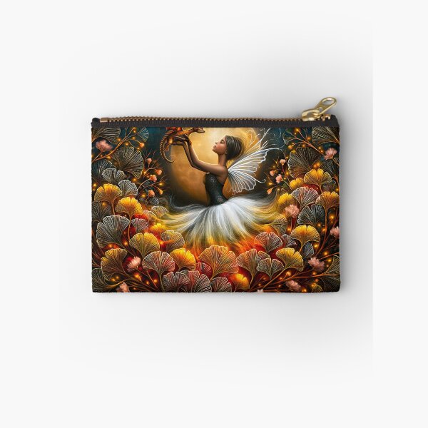 Item preview, Enchanted Fairy with a Dragon Under Moonlight designed and sold by Artessie.