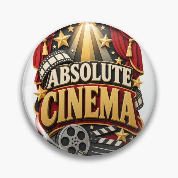 Item preview, Absolute Cinema Vintage Movie Lover Papercraft Typography designed and sold by Promoffy.