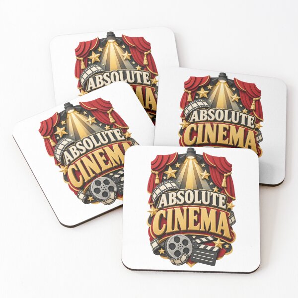 Item preview, Absolute Cinema Vintage Movie Lover Papercraft Typography designed and sold by Promoffy.