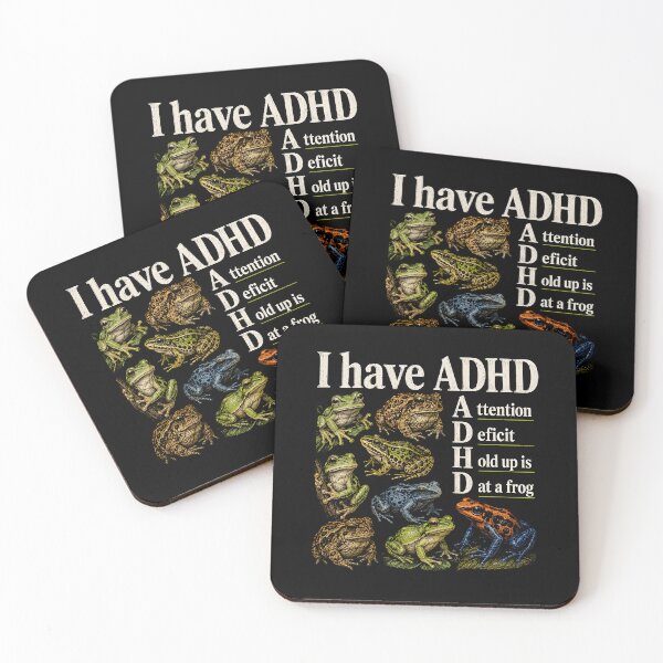 Item preview, I Have ADHD Frog designed and sold by a-turner-paint.