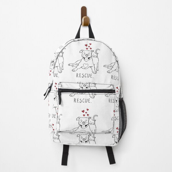 Item preview, Rescue Dog and Cat Love Illustration designed and sold by OlyvieArt.