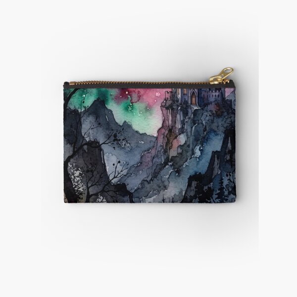 Item preview, Mysterious Gothic Castle Watercolor Phone Case, Dark Academia Fantasy Night Sky Art, Luminous Moon and Mountain Landscape Merchandise designed and sold by GrabaHuk.