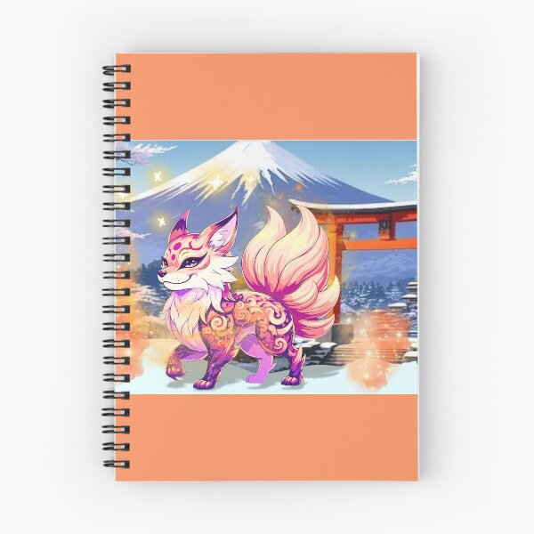 Item preview, Yokai fox in front of a winter landscape designed and sold by DOMANGA.