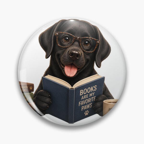 Item preview, Bookworm Lab – Book-Loving Labrador designed and sold by Goodthingstree.