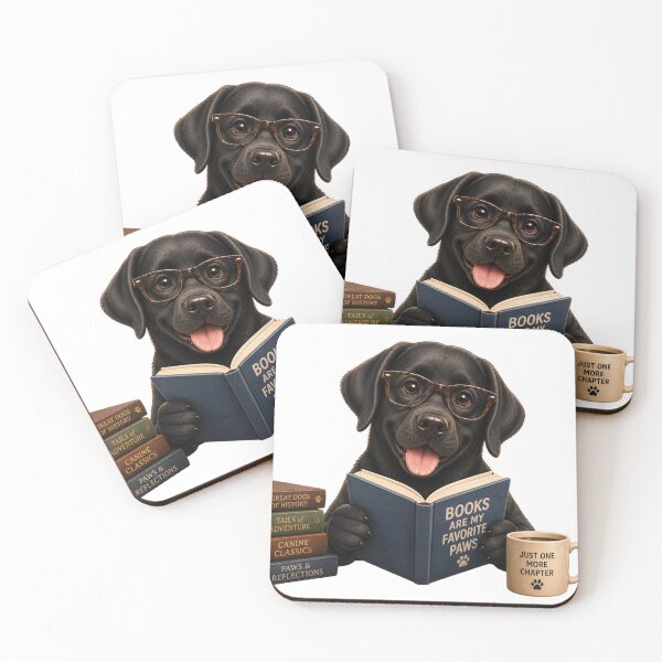 Item preview, Bookworm Lab – Book-Loving Labrador designed and sold by Goodthingstree.