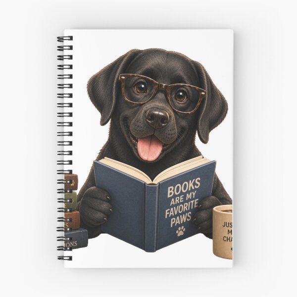 Item preview, Bookworm Lab – Book-Loving Labrador designed and sold by Goodthingstree.