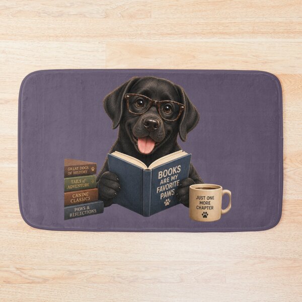 Item preview, Bookworm Lab – Book-Loving Labrador designed and sold by Goodthingstree.
