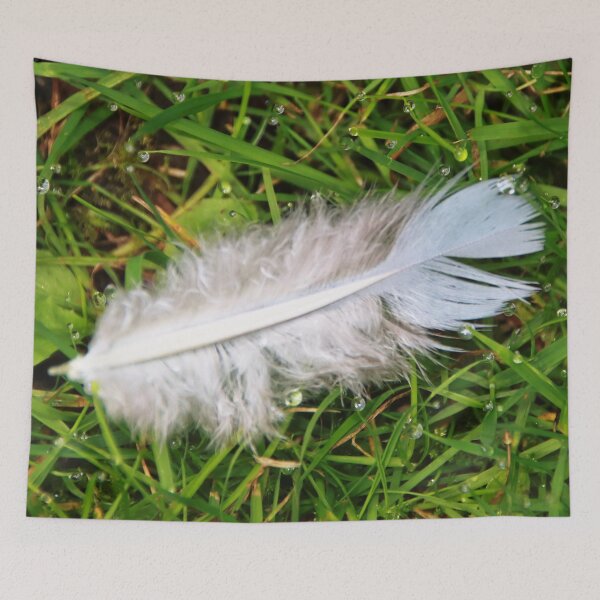 Item preview, Feather & Dew Drops designed and sold by AnnDixon.