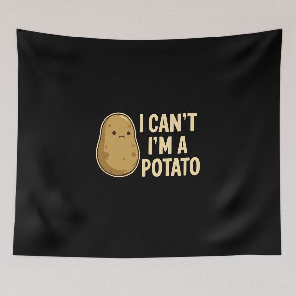 Item preview, I Cant Im A Potato Funny Couch Potato Introvert Humor designed and sold by Photo-Sphere101.