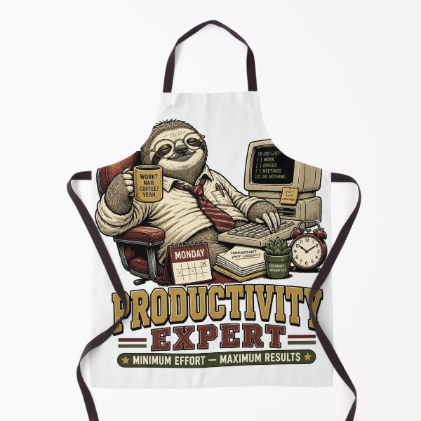 Item preview, Productivity Expert – Funny Sloth Office Worker designed and sold by Cavalier-org.