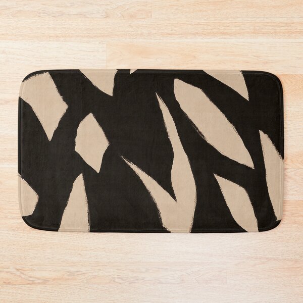 Item preview, Black Cream Organic Abstract Pattern designed and sold by imaniko.