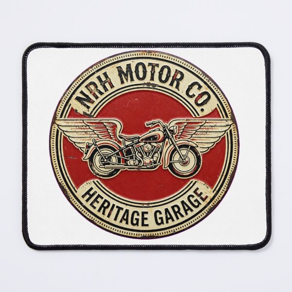 Item preview, NRH Motor Co Heritage Garage Motorcycle Sign designed and sold by Normandy Road Heritage.