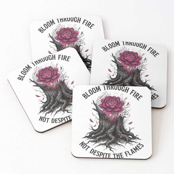 Item preview, Bloom Through Fire - Peony & Burning Tree Dark Academia designed and sold by BloopyWorks.