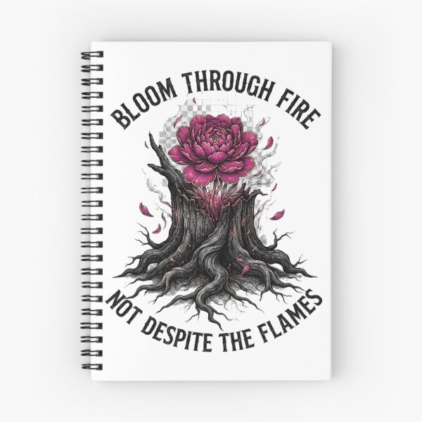 Item preview, Bloom Through Fire - Peony & Burning Tree Dark Academia designed and sold by BloopyWorks.