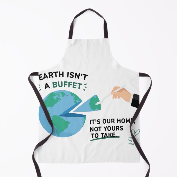 Item preview, Earth Isn’t A Buffet Environmental Quote Art designed and sold by Moody Critters.