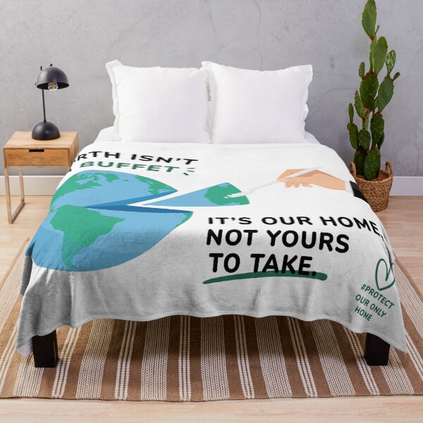Item preview, Earth Isn’t A Buffet Environmental Quote Art designed and sold by Moody Critters.