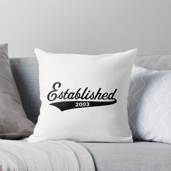 Item preview, Established 2003 (EST 2003 / Year Of Birth / Birthday / Black) designed and sold by MrFaulbaum.
