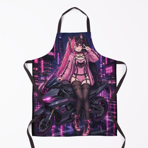 Item preview, Neon Neko Biker Girl designed and sold by Revyra Design .