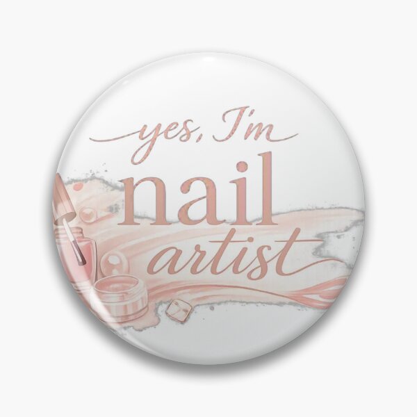 Item preview, Yes, I’m a Nail Artist – Cute Pink Nail Tech Manicure Design 3 designed and sold by Lalala cute.