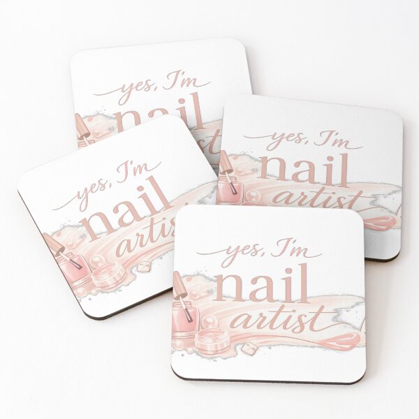 Item preview, Yes, I’m a Nail Artist – Cute Pink Nail Tech Manicure Design 3 designed and sold by Lalala cute.