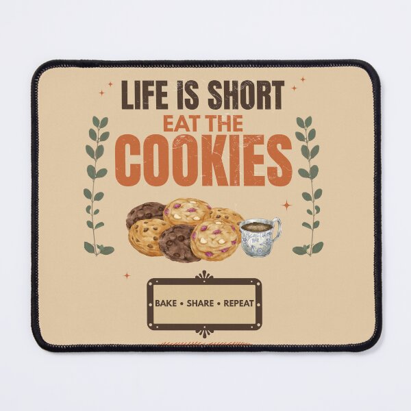Item preview, Life Is Short Eat The Cookies Vintage Bakery Cookie Lover Design designed and sold by Uvclick.