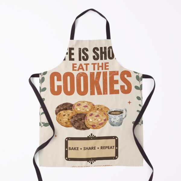 Item preview, Life Is Short Eat The Cookies Vintage Bakery Cookie Lover Design designed and sold by Uvclick.