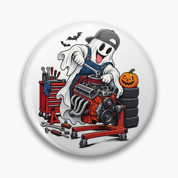 Item preview, Funny Halloween Ghost Mechanic , Auto Mechanic Sublimation Design, Car Guy Halloween Design, Ghost Wrenching Engine Clipart designed and sold by SARAGOZ.