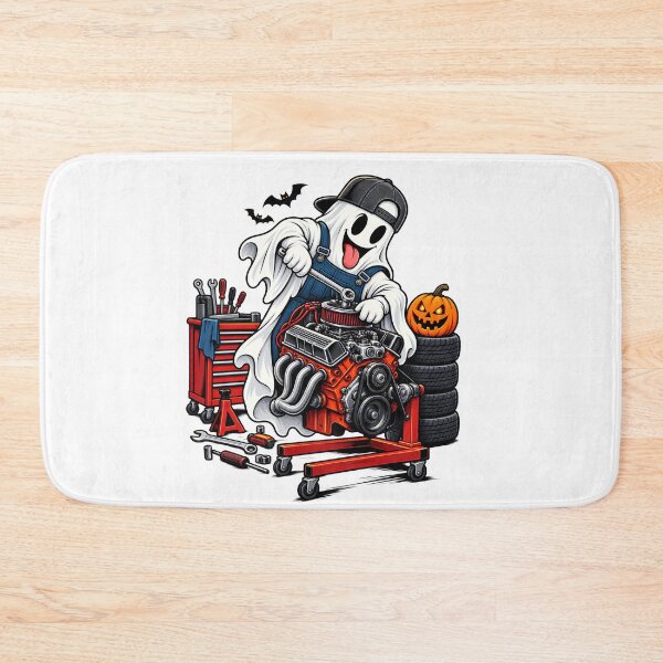 Item preview, Funny Halloween Ghost Mechanic , Auto Mechanic Sublimation Design, Car Guy Halloween Design, Ghost Wrenching Engine Clipart designed and sold by SARAGOZ.