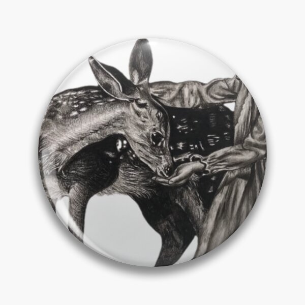 Item preview, The Girl and The Deer - Hyperrealistic Pencil Drawing designed and sold by Peace Ikwumenu.