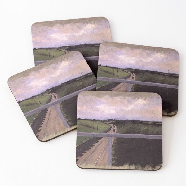 Item preview, Landscape with Railway Tracks designed and sold by SharonTheFirst.