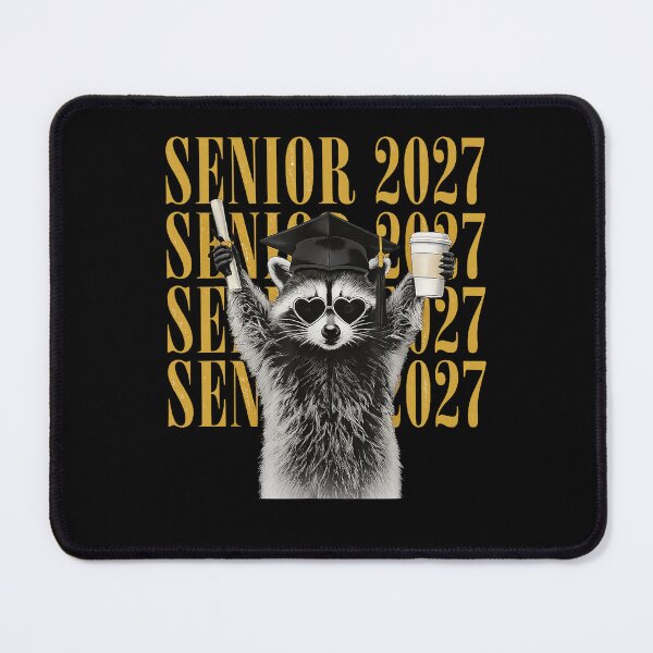 Item preview, Senior 2027 Raccoon Graduation Funny Class of 2027 designed and sold by Glow-Paw-Studio.