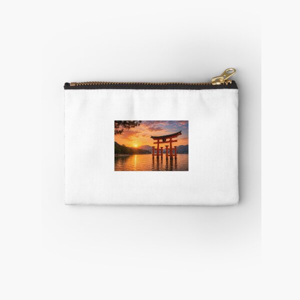 Item preview, Itsukushima Shrine Floating Torii at Sunset | Miyajima Japan Landscape Art designed and sold by NihonKamonScape.