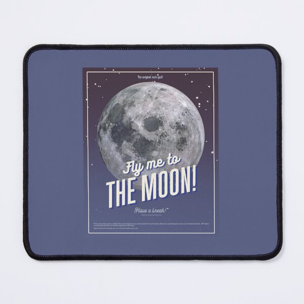 Item preview, 'Fly Me to the Moon' - Visit the Moon Retro Poster designed and sold by InanimateArt.