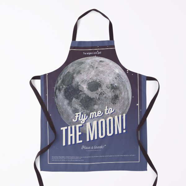 Item preview, 'Fly Me to the Moon' - Visit the Moon Retro Poster designed and sold by InanimateArt.
