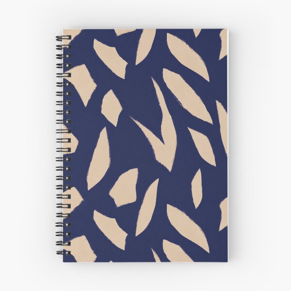 Item preview, Navy Blue Cream Organic Abstract Pattern designed and sold by Aniko Tulipan.