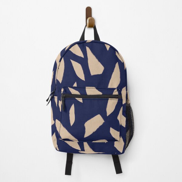 Item preview, Navy Blue Cream Organic Abstract Pattern designed and sold by Aniko Tulipan.