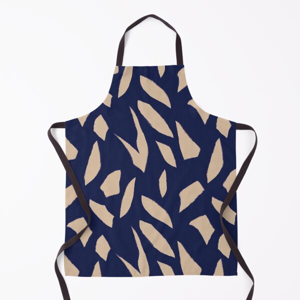 Item preview, Navy Blue Cream Organic Abstract Pattern designed and sold by Aniko Tulipan.