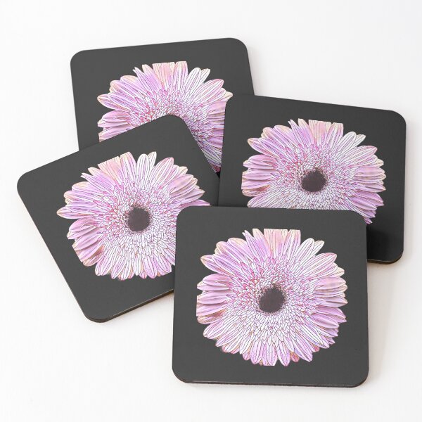 Item preview, Abstract Impressionist Pink Gerbera Daisy Pastel Digital Art designed and sold by BalkanBloom.