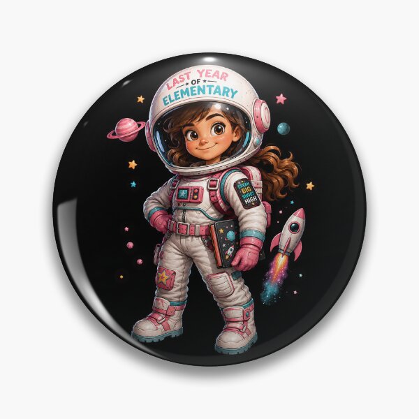 Item preview, First Day of My Last Year in Elementary,Little Astronaut Last Year Of Elementary Space Girl Dream Big designed and sold by Crystal-Tree.