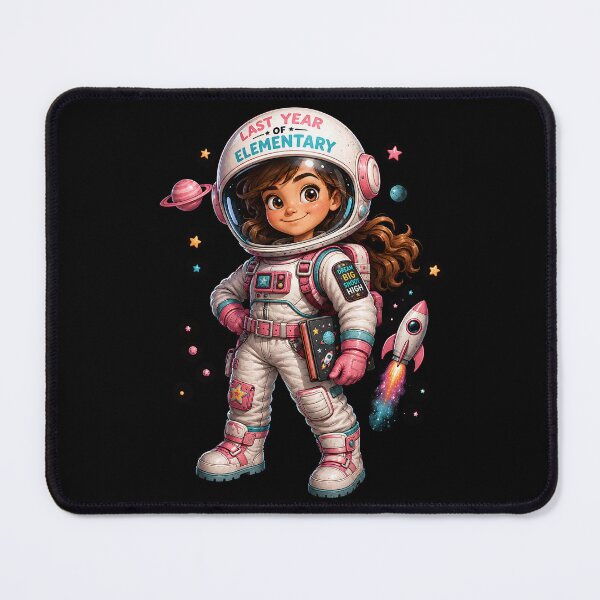 Item preview, First Day of My Last Year in Elementary,Little Astronaut Last Year Of Elementary Space Girl Dream Big designed and sold by Crystal-Tree.