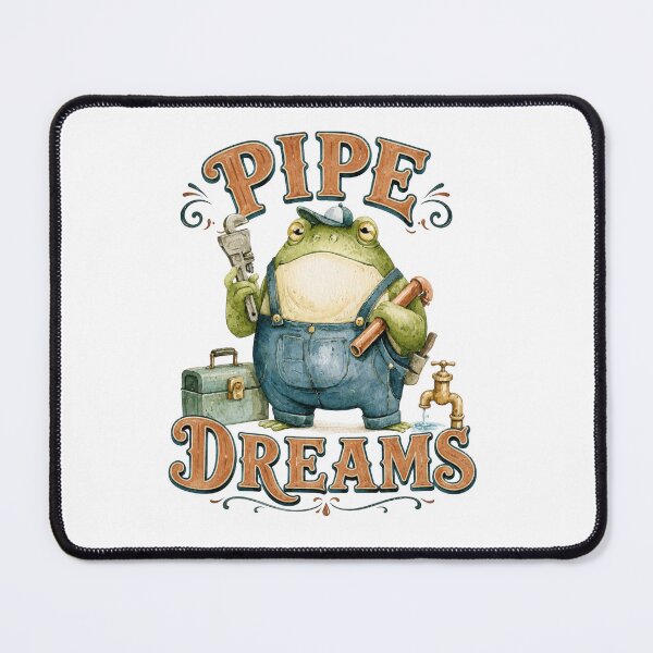 Item preview, Pipe Dreams Funny Plumber Frog designed and sold by VikArt7.