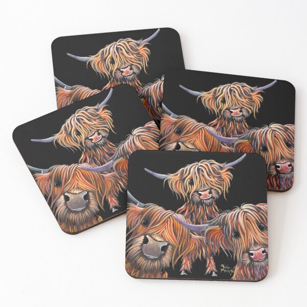 Item preview, HiGHLaND CoW PRiNT SCoTTiSH ' THe BaKeD BeaNS ' BY SHiRLeY MacARTHuR designed and sold by Shirley MacArthur Art.